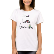 Camiseta básica del jardín vivo del amor
