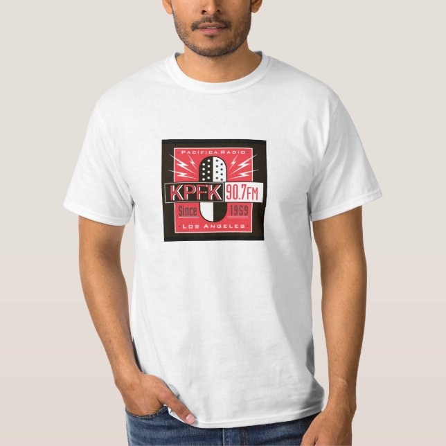 Camiseta básica del logotipo de KPFK (Anverso)