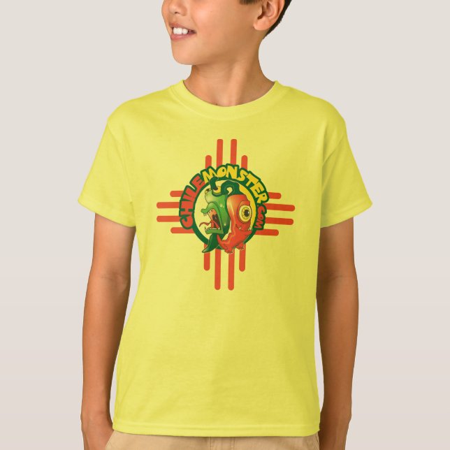 Camiseta básica del monstruo de Chile para los (Anverso)