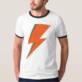 Camiseta básica del Naranja Bolt masculino