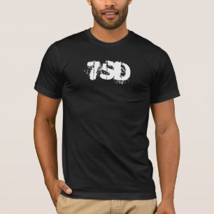 Camiseta básica del negro 7SD