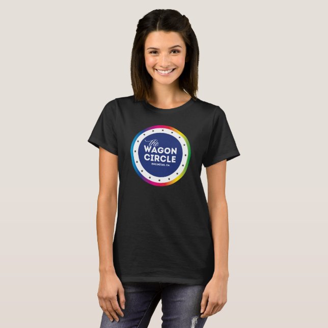 Camiseta básica del orgullo del WC de las mujeres (Anverso completo)
