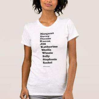 Camiseta básica del pelotón del chica (blanca)