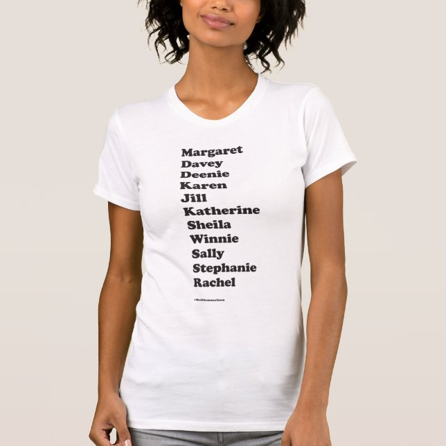 Camiseta básica del pelotón del chica (blanca) (Anverso)