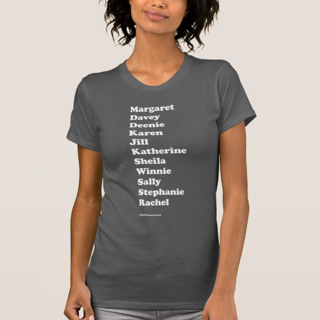 Camiseta básica del pelotón del chica (gris) (Anverso)