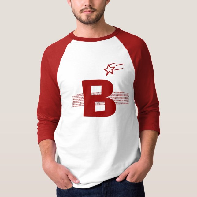 Camiseta básica del raglán de la manga de los (Anverso)