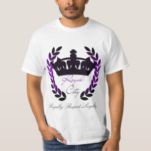 Camiseta básica del respecto real de la ciudad
