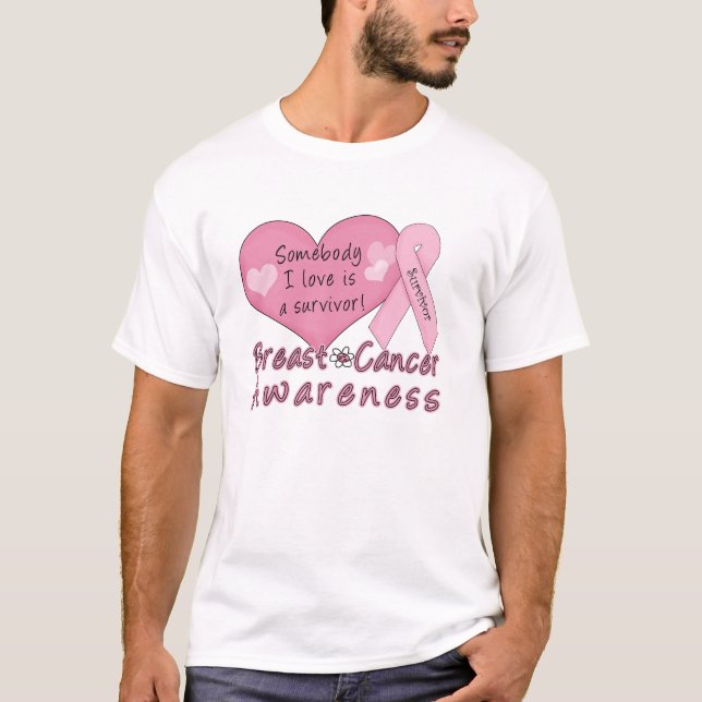 Camiseta básica del superviviente del cáncer de (Anverso)