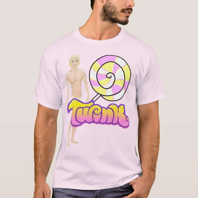 Camiseta básica del Twink Pride Lollipop (Anverso)