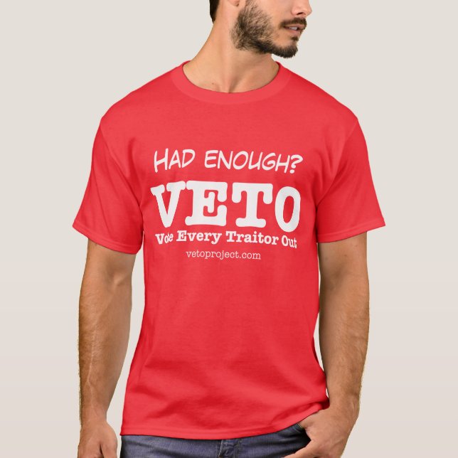 Camiseta básica del VETO - rojo (Anverso)