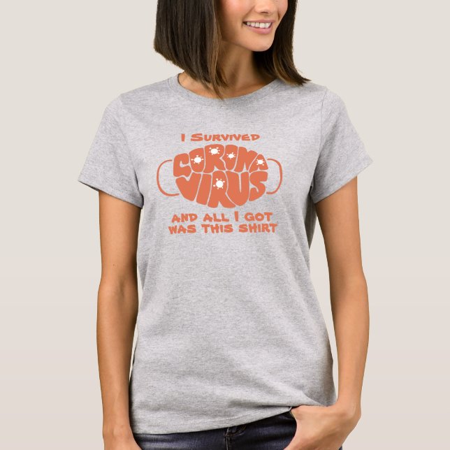 Camiseta básica femenina de Coronavirus (Anverso)