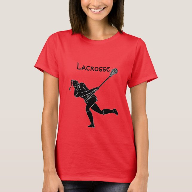 Camiseta básica femenina de Lacrosse (Anverso)