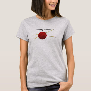 Camiseta básica femenina Knotty Knitter