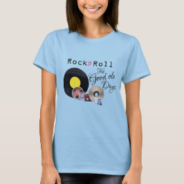 Camiseta básica femenina "Rock n Roll"