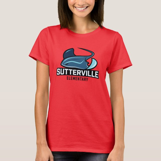 Camiseta básica femenina (Sutterville) (Anverso)