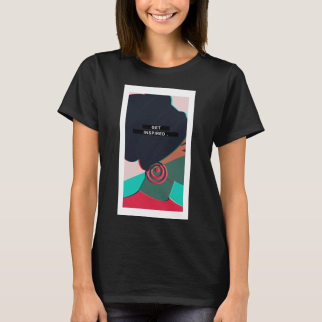 Camiseta básica "Get Inspired" (Anverso)