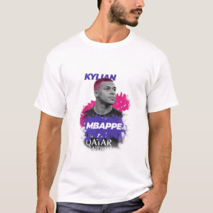 Camiseta básica gráfica de retrato moderno de Kyli