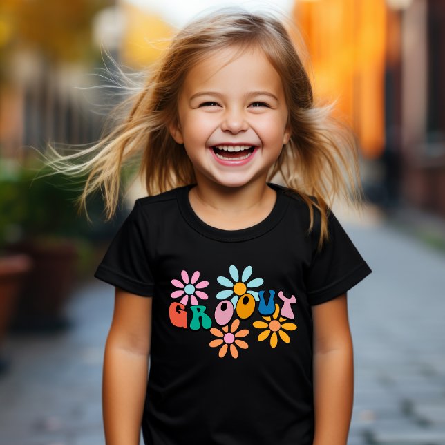 Camiseta básica "Groovy" retro para chicas (Subido por el creador)