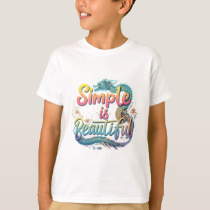 Camiseta básica infantil Simple is Beautiful Kids