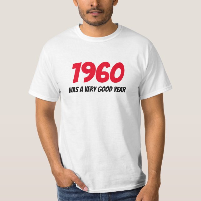 Camiseta básica masculina de 1960 (Anverso)