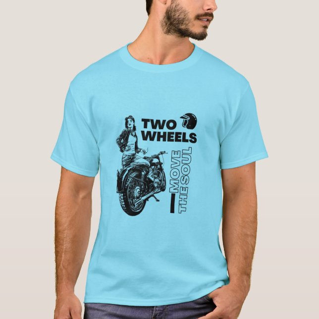Camiseta básica masculina de Blue Horizon (Anverso)