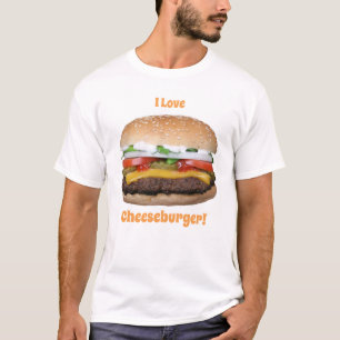 Camiseta básica masculina de Cheeseburger