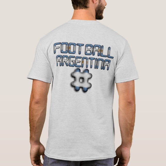 Camiseta básica masculina de fútbol en Argentina (Reverso)