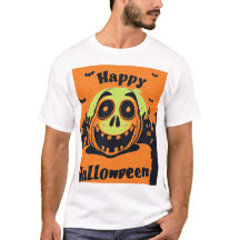 Camiseta básica masculina de Halloween