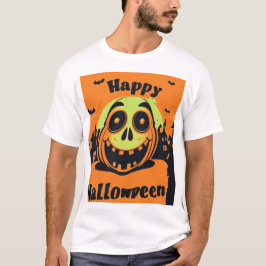 Camiseta básica masculina de Halloween
