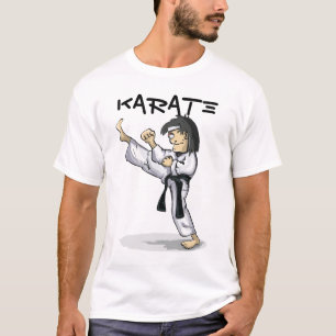 Camiseta básica masculina de Karate