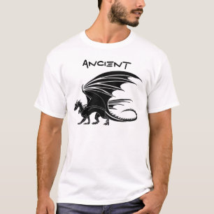 Camiseta básica masculina de la criatura antigua