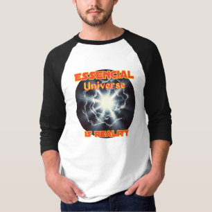 Camiseta básica masculina de manga raglán 3/4