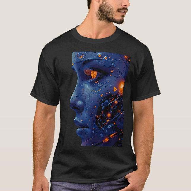 Camiseta básica masculina de moda moderna (Anverso)