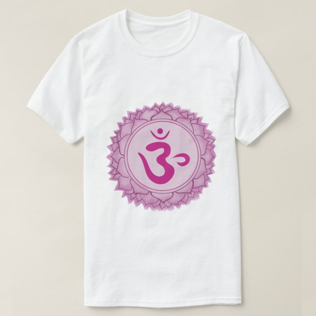 Camiseta básica masculina de Sahasrara o crown cha (Diseño del anverso)