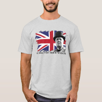 Camiseta básica masculina de Winston Churchill