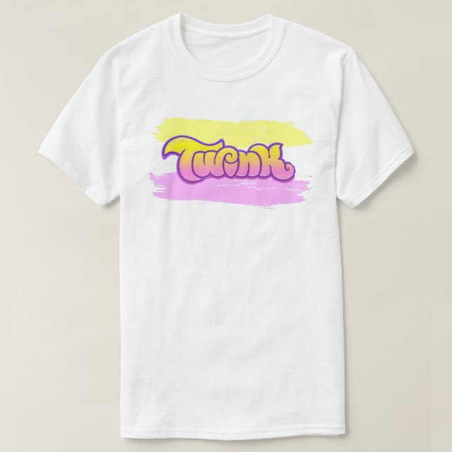 Camiseta básica masculina del Orgullo Gemelo (Diseño del anverso)