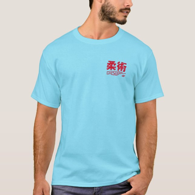 Camiseta básica masculina estilo oldano Jiujtsu (Anverso)