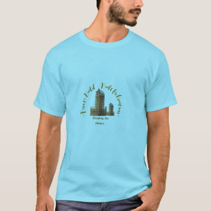 Camiseta básica masculina "modelando el futuro"