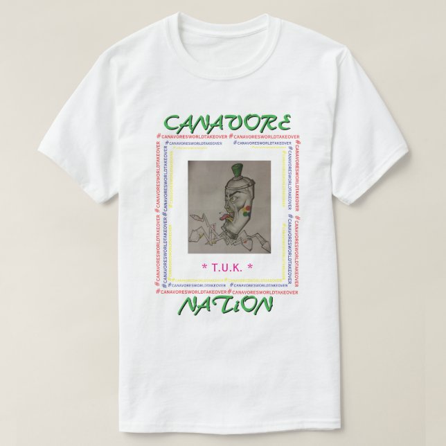 Camiseta básica masculina ~ NACIÓN CANAVORE (Diseño del anverso)