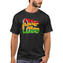 Camiseta básica masculina "One Love"