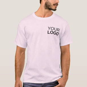 Camiseta básica masculina - rosa pálido