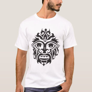 Camiseta básica masculina Tribal Mask