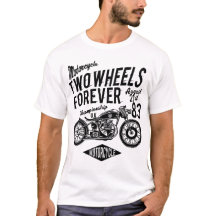 camiseta básica: motocicleta de dos ruedas para si