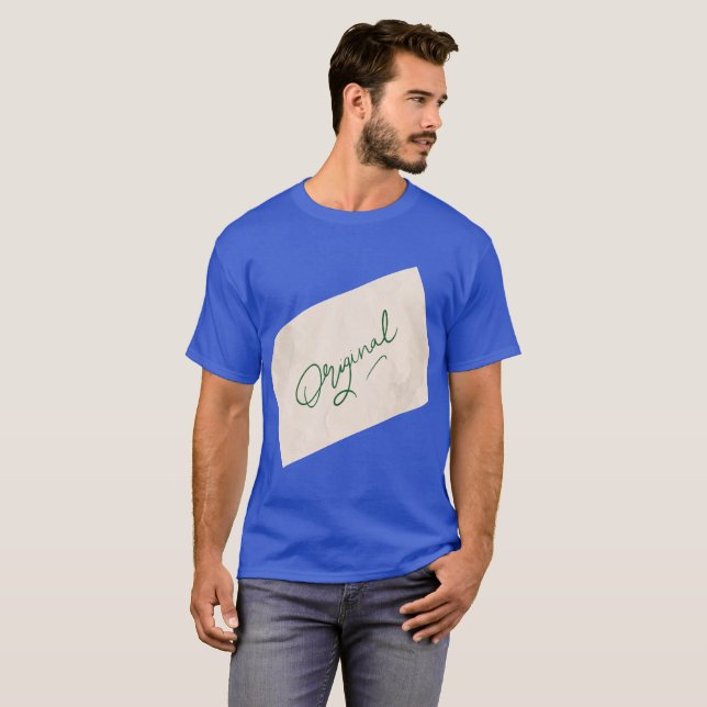 Camiseta básica Original 1 Deep Royal para hombre (Anverso completo)