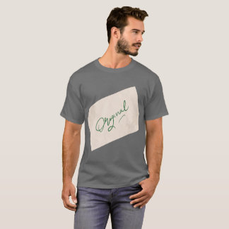 Camiseta básica Original 1 Gris Oscuro para hombre