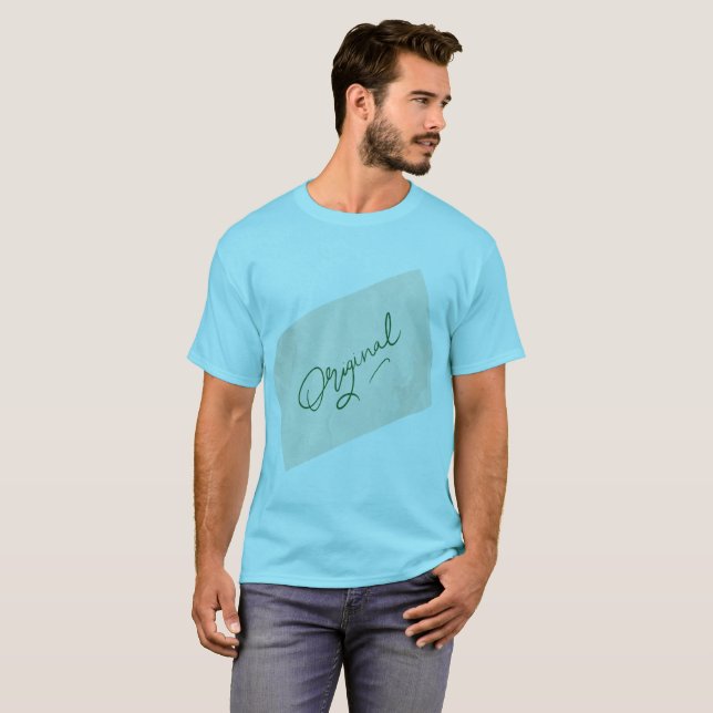 Camiseta básica Original 1 Men's Blue Horizon (Anverso completo)