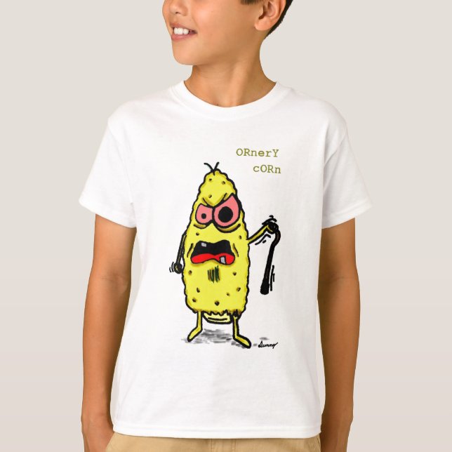 Camiseta básica Ornery Corn Kids (Anverso)