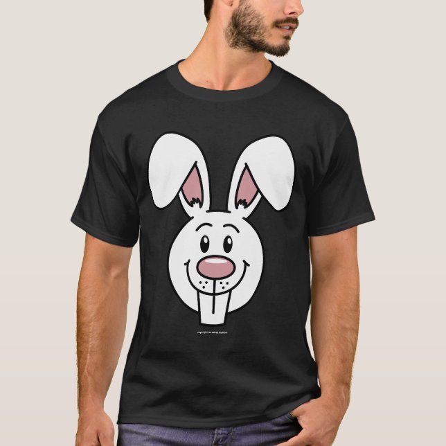 Camiseta básica oscura de Bunny (Anverso)