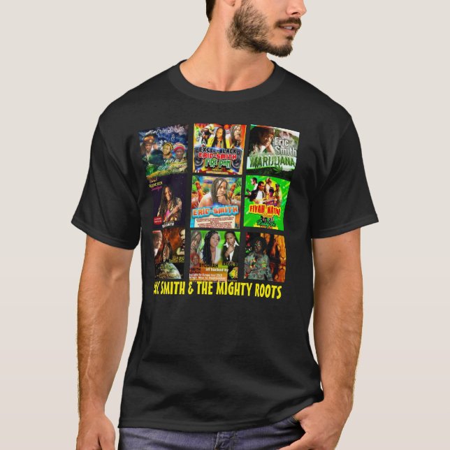 CAMISETA BÁSICA OSCURA DE LA GIRA DE ERIC SMITH (Anverso)