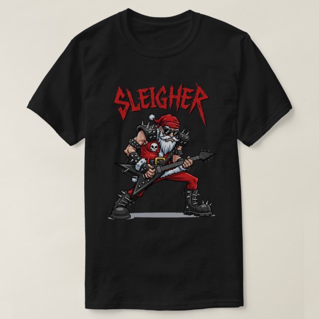 Camiseta básica oscura de Navidad (Diseño del anverso)